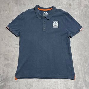 Red Bull KTM Racing Team Polo Shirt Men’s Large  Navy Blue Orange